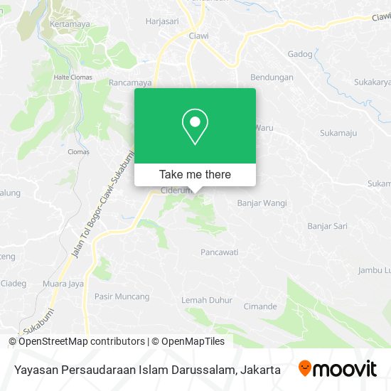 Yayasan Persaudaraan Islam Darussalam map