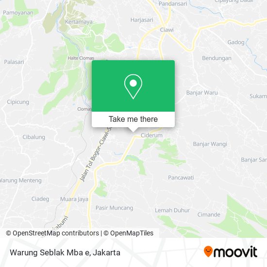 Warung Seblak Mba e map