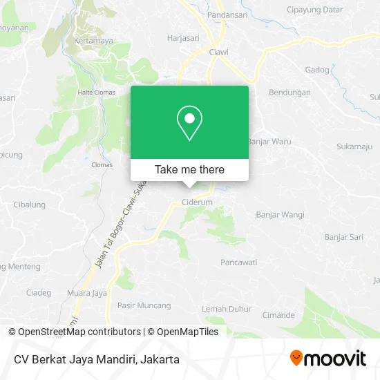 CV Berkat Jaya Mandiri map