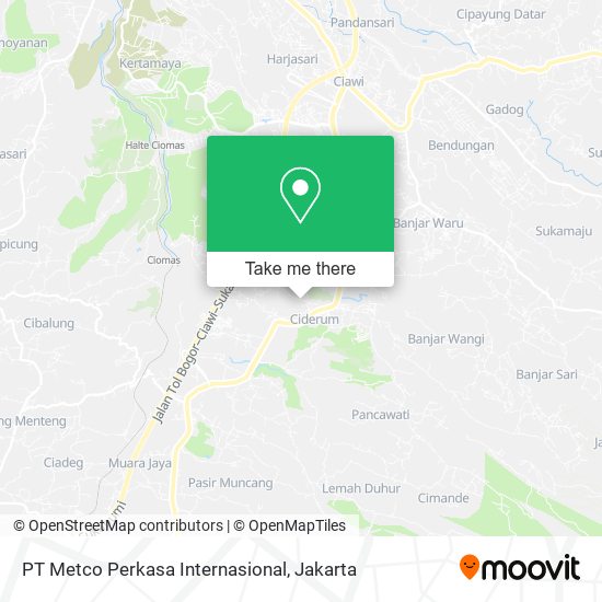 PT Metco Perkasa Internasional map