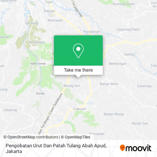Pengobatan Urut Dan Patah Tulang Abah Apud map