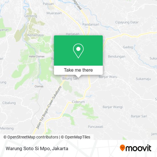 Warung Soto Si Mpo map