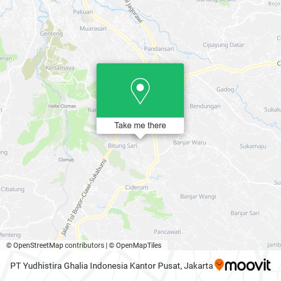 PT Yudhistira Ghalia Indonesia Kantor Pusat map