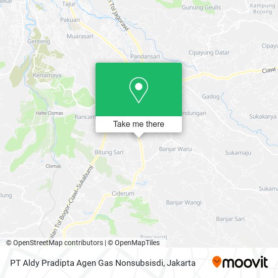 PT Aldy Pradipta Agen Gas Nonsubsisdi map