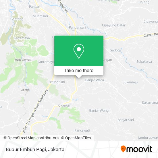 Bubur Embun Pagi map