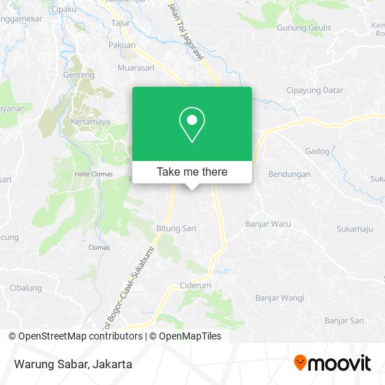 Warung Sabar map