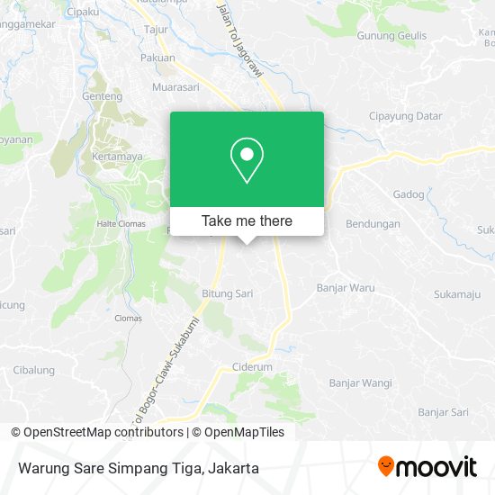 Warung Sare Simpang Tiga map