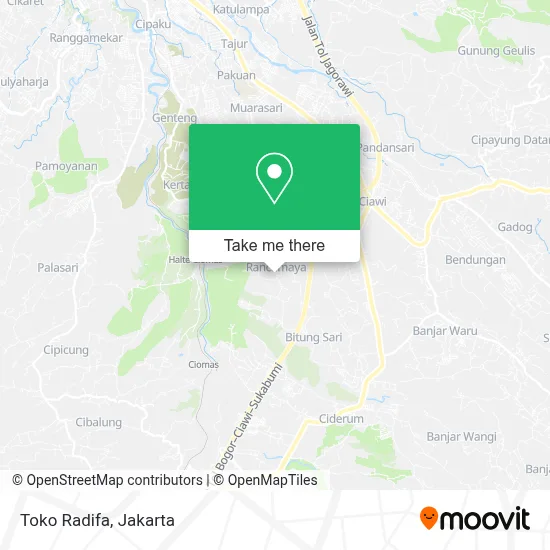 Toko Radifa map
