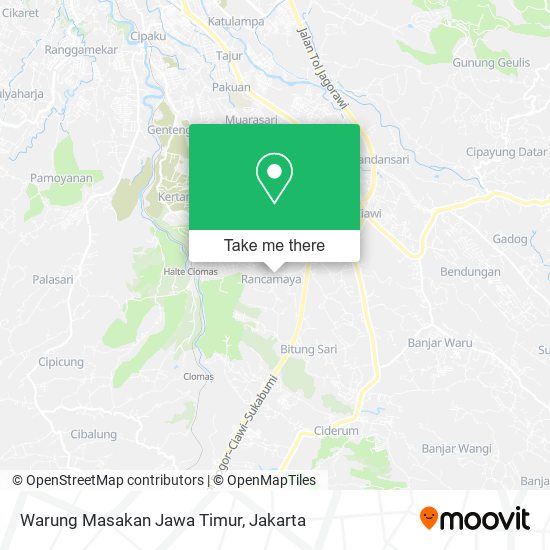 Warung Masakan Jawa Timur map