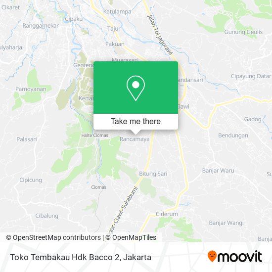 Toko Tembakau Hdk Bacco 2 map