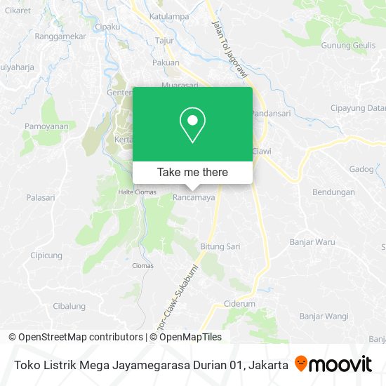 Toko Listrik Mega Jayamegarasa Durian 01 map