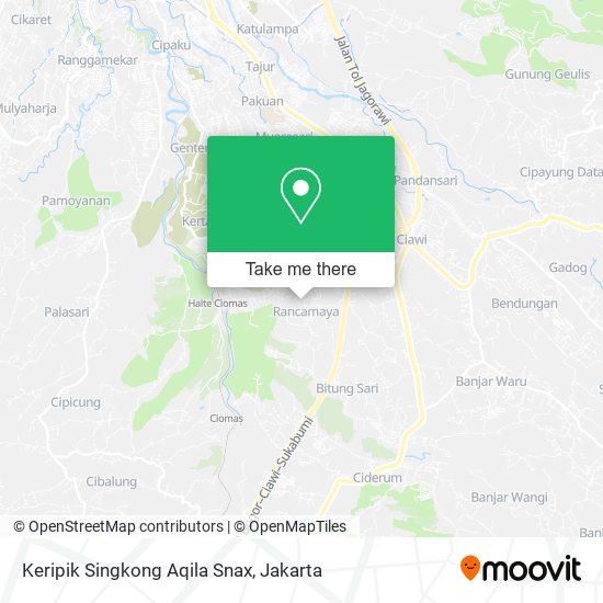 Keripik Singkong Aqila Snax map