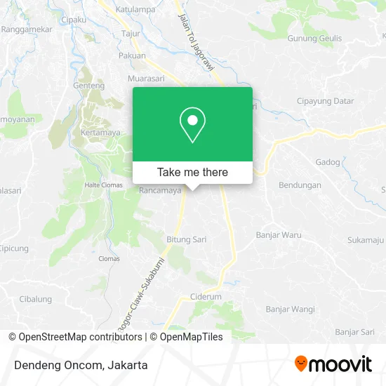Dendeng Oncom map