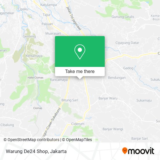Warung De24 Shop map
