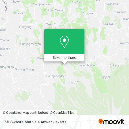 MI Swasta Mathlaul Anwar map