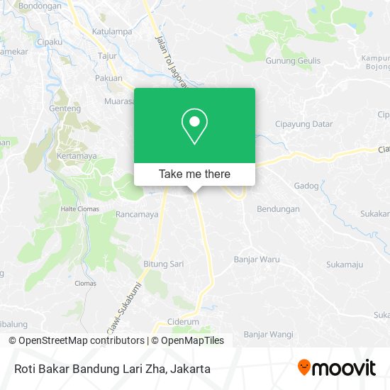 Roti Bakar Bandung Lari Zha map