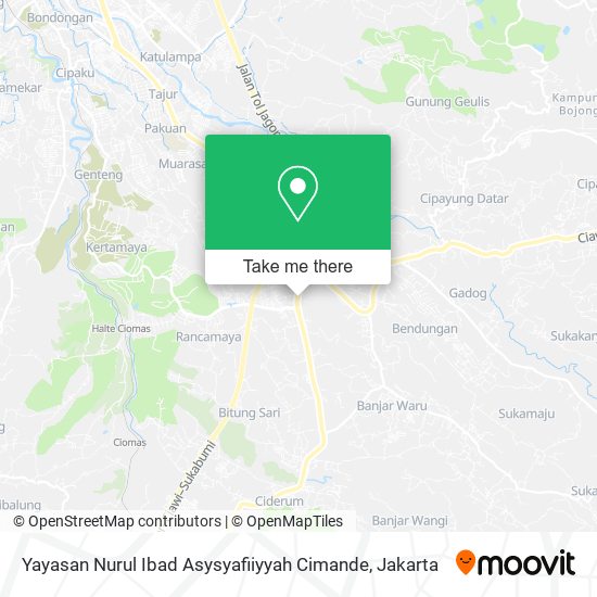 Yayasan Nurul Ibad Asysyafiiyyah Cimande map