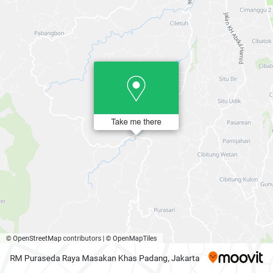 RM Puraseda Raya Masakan Khas Padang map