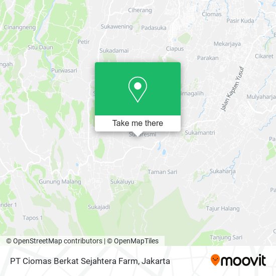 PT Ciomas Berkat Sejahtera Farm map