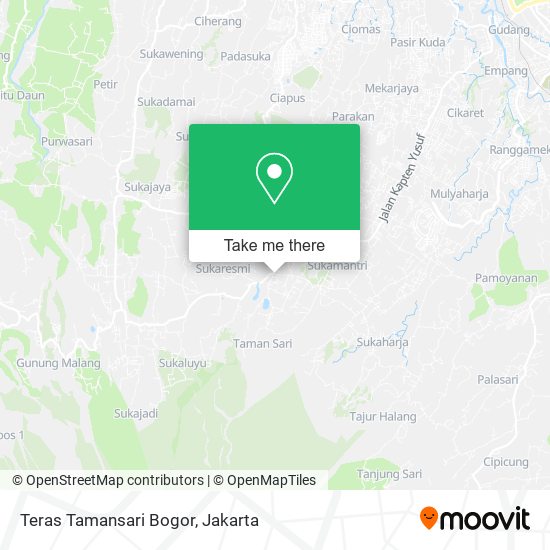 Teras Tamansari Bogor map