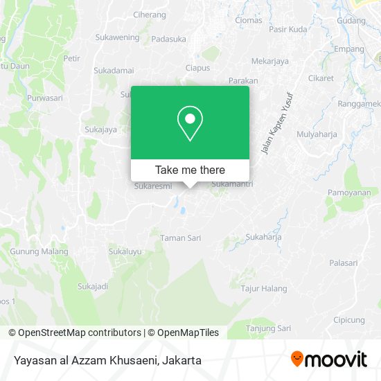 Yayasan al Azzam Khusaeni map