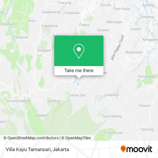 Villa Kayu Tamansari map