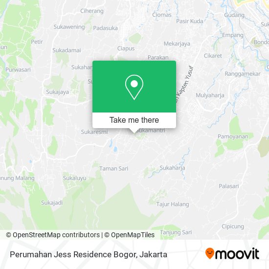 Perumahan Jess Residence Bogor map