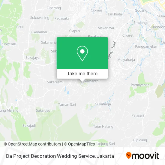 Da Project Decoration Wedding Service map