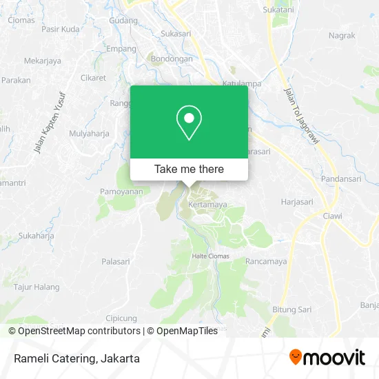 Rameli Catering map