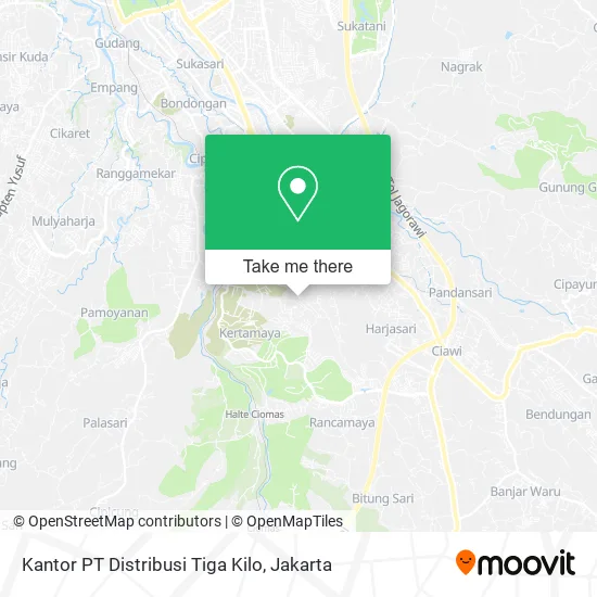 Kantor PT Distribusi Tiga Kilo map