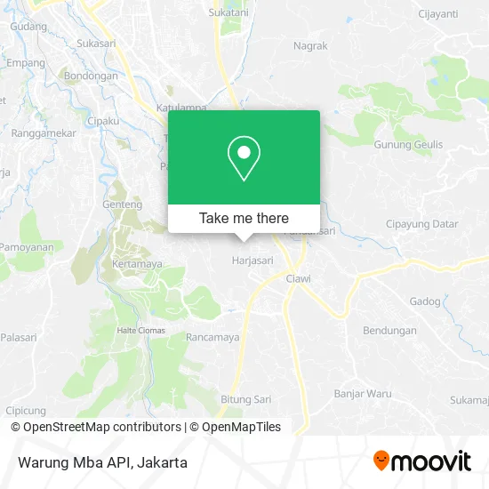 Warung Mba API map