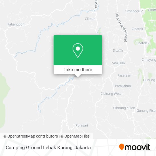 Camping Ground Lebak Karang map