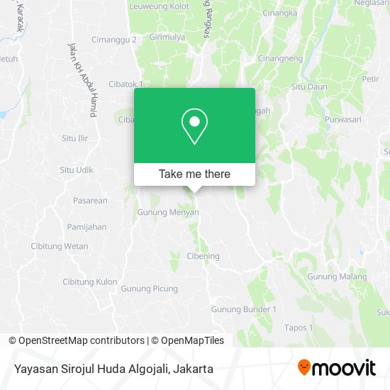 Yayasan Sirojul Huda Algojali map