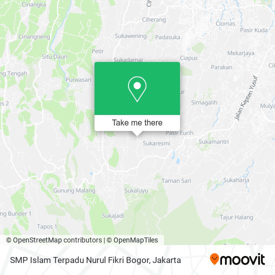 SMP Islam Terpadu Nurul Fikri Bogor map