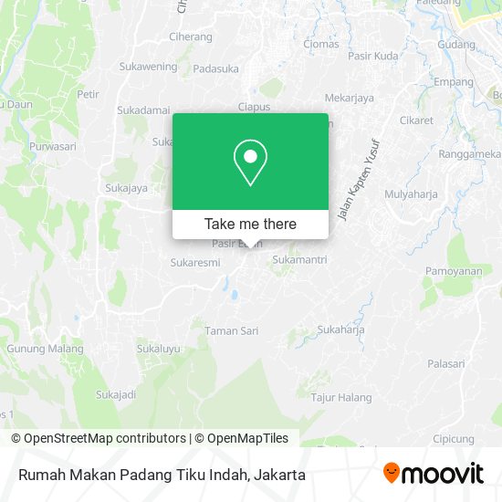 Rumah Makan Padang Tiku Indah map