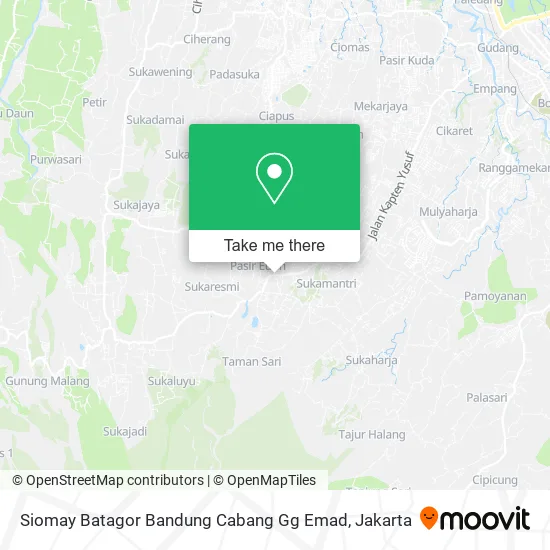 Siomay Batagor Bandung Cabang Gg Emad map