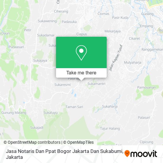 Jasa Notaris Dan Ppat Bogor Jakarta Dan Sukabumi map