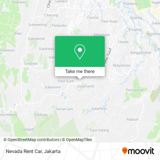 Nevada Rent Car map