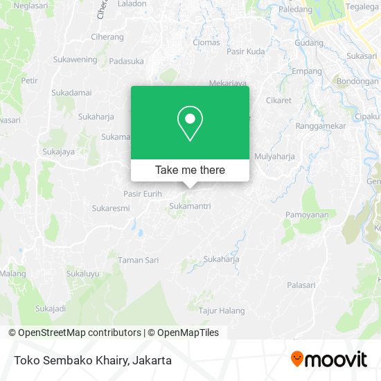 Toko Sembako Khairy map