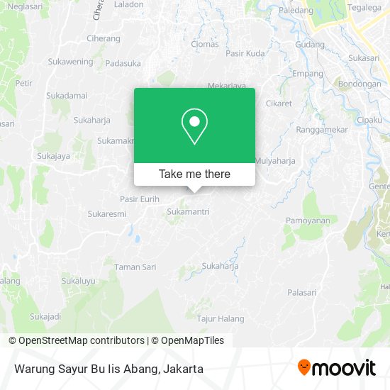 Warung Sayur Bu Iis Abang map