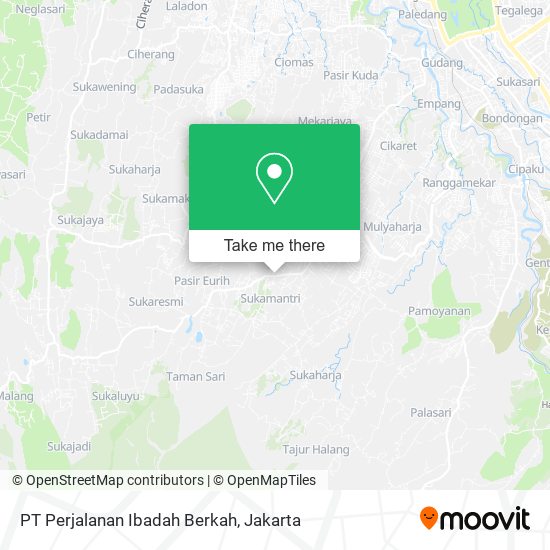 PT Perjalanan Ibadah Berkah map