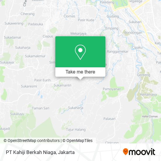 PT Kahiji Berkah Niaga map