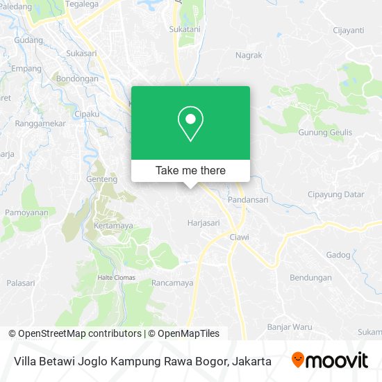 Villa Betawi Joglo Kampung Rawa Bogor map