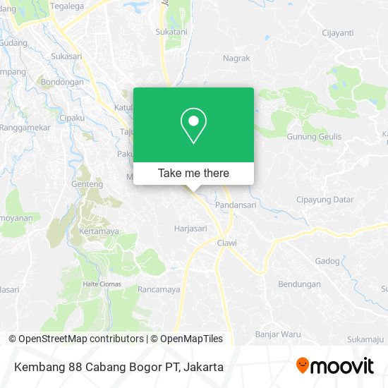 Kembang 88 Cabang Bogor PT map