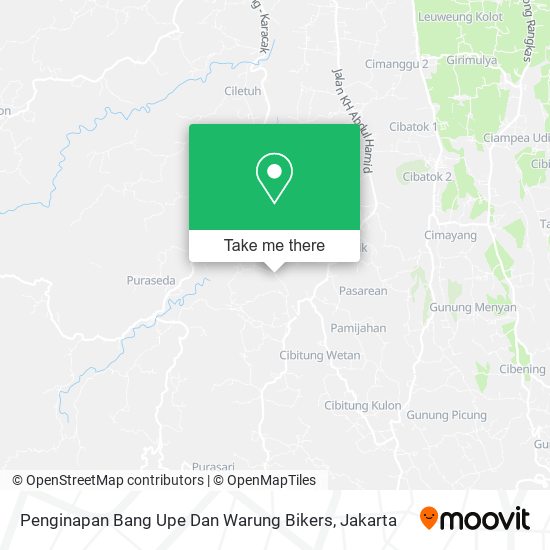 Penginapan Bang Upe Dan Warung Bikers map