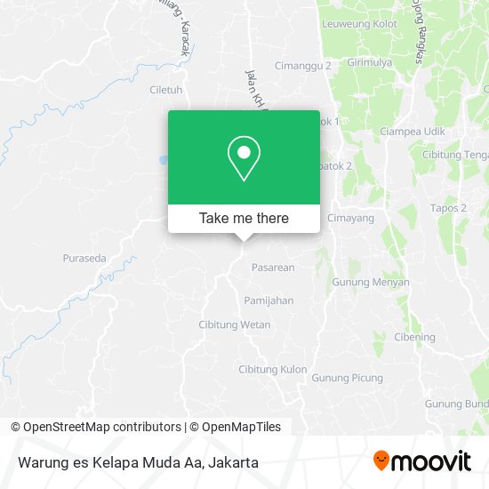 Warung es Kelapa Muda Aa map