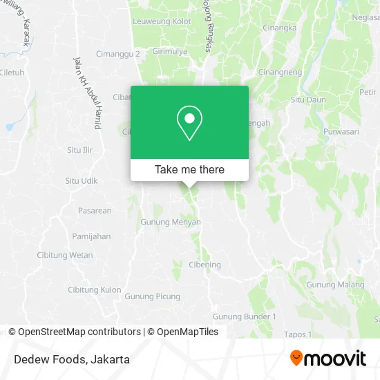 Dedew Foods map
