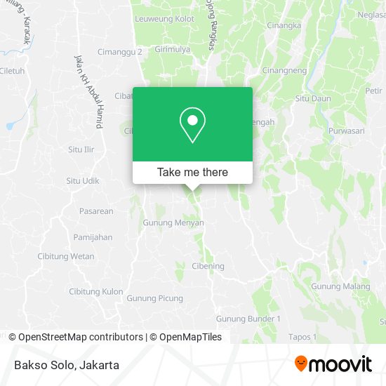 Bakso Solo map