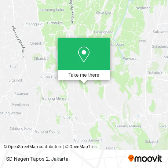 SD Negeri Tapos 2 map