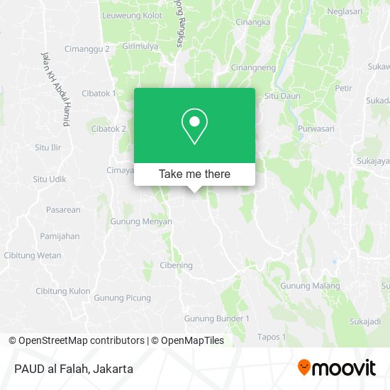 PAUD al Falah map